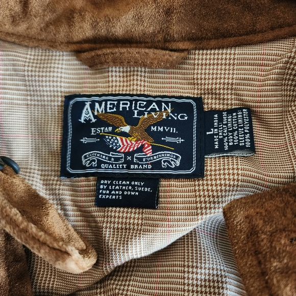 American Living Brown Suede Jacket - Picture 2 of 3